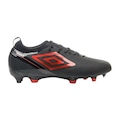 Chuteira de Campo Adulto Umbro Adamant Top Speed PRETO/VERMELHO