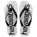 Chinelo Havaianas Top Logomania 2 Unissex BRANCO/PRETO
