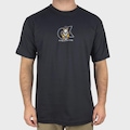 Camiseta Okenheads Basica Silk Fire Logo Masculina PRETO