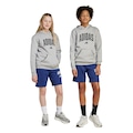 Short Infantil Adidas Essentials Sazonais Universitário Typography AZUL CLA/BRANCO