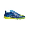 Chuteira Society Infantil Adidas F50 Messi League AZUL CLA/AMARELO