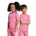 Camiseta Infantil Adidas Essentials ROSA/BRANCO