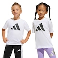 Camiseta Infantil Adidas Essentials BRANCO/PRETO