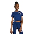 Camiseta Infantil Adidas Impressa Essenciais AZUL CLA/BRANCO