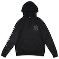 Blusão de Moletom Canguru Masculino New Era New York Yankees Back to Black PRETO