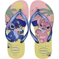 Chinelo Havaianas Slim Disney Stitch Dedo Infantil ROSA/AMARELO
