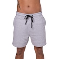 Shorts de Moletom Pretorian confort Masculino CINZA MESCLA