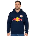 Blusão de Moletom Capuz Red Bull Canguru Masculino AZUL ESCURO