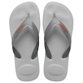 Chinelo Havaianas Top Max Comfort Masculino CINZA/LARANJA