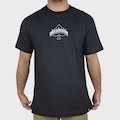 Camiseta Okenheads Básica Silk Rosas Masculina PRETO