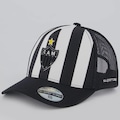 Boné Adulto do Atlético Mineiro Supercap Trucker Americano Aba Curva PRETO