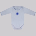 Body Manga Longa do Cruzeiro Futfanatics Infantil BRANCO