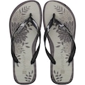 Chinelo Guarujá Florido Tira Fina Feminino PRETO