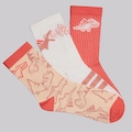 Meia Cano Alto adidas Brand Love LK Adrpt 3 Pares Infantil BRANCO