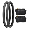 Par Pneu 26 x 1.95 Levorin Praieiro + 2 Câmara de ar Pirelli PRETO
