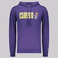 Blusão de Moletom New Era NBA Los Angeles Lakers Core ROXO