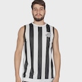 Camiseta Regata Masculina Santos Division Braziline BRANCO/PRETO
