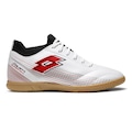 Chuteira de Futsal Adulto Lotto Solista Supernova BRANCO/VERMELHO