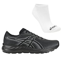 Tênis Masculino Asics Ugoki + 1 Par de Meia PRETO/CINZA