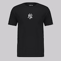 Camiseta New Era MLB New York Yankees Basica Masculina PRETO