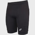 Bermuda Asics Run Science 5 Bolsos Masculino PRETO