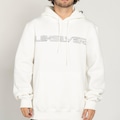 Blusão de Moletom Masculino Quiksilver Canguru Word Block com Capuz BRANCO
