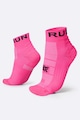 Meia Cano Curto Corrida HUPI Running Pro Run ROSA ESCURO
