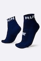 Meia Cano Curto Corrida HUPI Running Pro Run AZUL ESCURO
