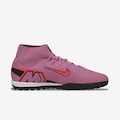 Chuteira Society Masculina Nike Zoom Mercurial Superfly 10 Academy ROSA/VERMELHO