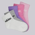Meia Cano Médio adidas Essentials Linear I 5 Pares Infantil NAO SE APLICA