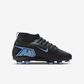 Chuteira de Campo Infantil Nike Mercurial Superfly 10 Club Kylian Mbappé PRETO/AZUL CLA