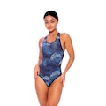 Maiô Adulto Speedo High Speed Cross Slim Foliage AZUL ESCURO