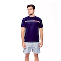 Camiseta Masculina Speedo Speed Lines AZUL ESCURO