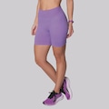 Shorts Canelado Selene Sem Costura Feminino ROXO