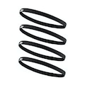 Faixa de Cabelo com Silicone Sportbr - 4 unidades PRETO