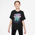 Camiseta Nike Sportswear Photo Infantil PRETO/ROSA