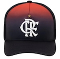 Boné Adulto Flamengo Silk Supercap  Frontal CRF Licenciado PRETO