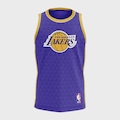 Camiseta Regata Infantil Braziline NBA Terms Lakers ROXO