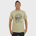 Camiseta Oakley Skull Wreck Humus Masculina BEGE