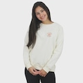 Blusão de Moletom Volcom Grow Feminino BRANCO