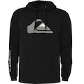 Blusão de Moletom Quiksilver Comp Logo 2.0 com Capuz Masculino PRETO