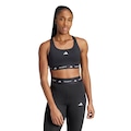 Top Feminino adidas Techfit Suporte Médio PRETO/BRANCO