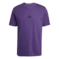 Camiseta Masculina Adidas Algodão 3 Listras ROXO/PRETO