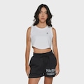 Camiseta Regata DC Shoes Boyfriend Crop Feminina BRANCO
