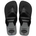 Chinelo Havaianas City Basic Fc Masculino PRETO/CINZA