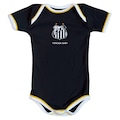 Body Infantil do Santos Torcida Baby PRETO