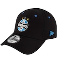 Boné Grêmio New Era Preto Aba Curva Futebol 39Thirty PRETO