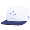 Boné Cruzeiro Vintage New Era Branco Aba Reta Futebol 9Fifty BRANCO/AZUL