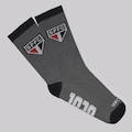 Meia Cano Alto do São Paulo Futfanatics Esportiva Unissex CINZA
