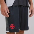 Bermuda do Vasco da Gama FutFanatics Teia Masculina PRETO